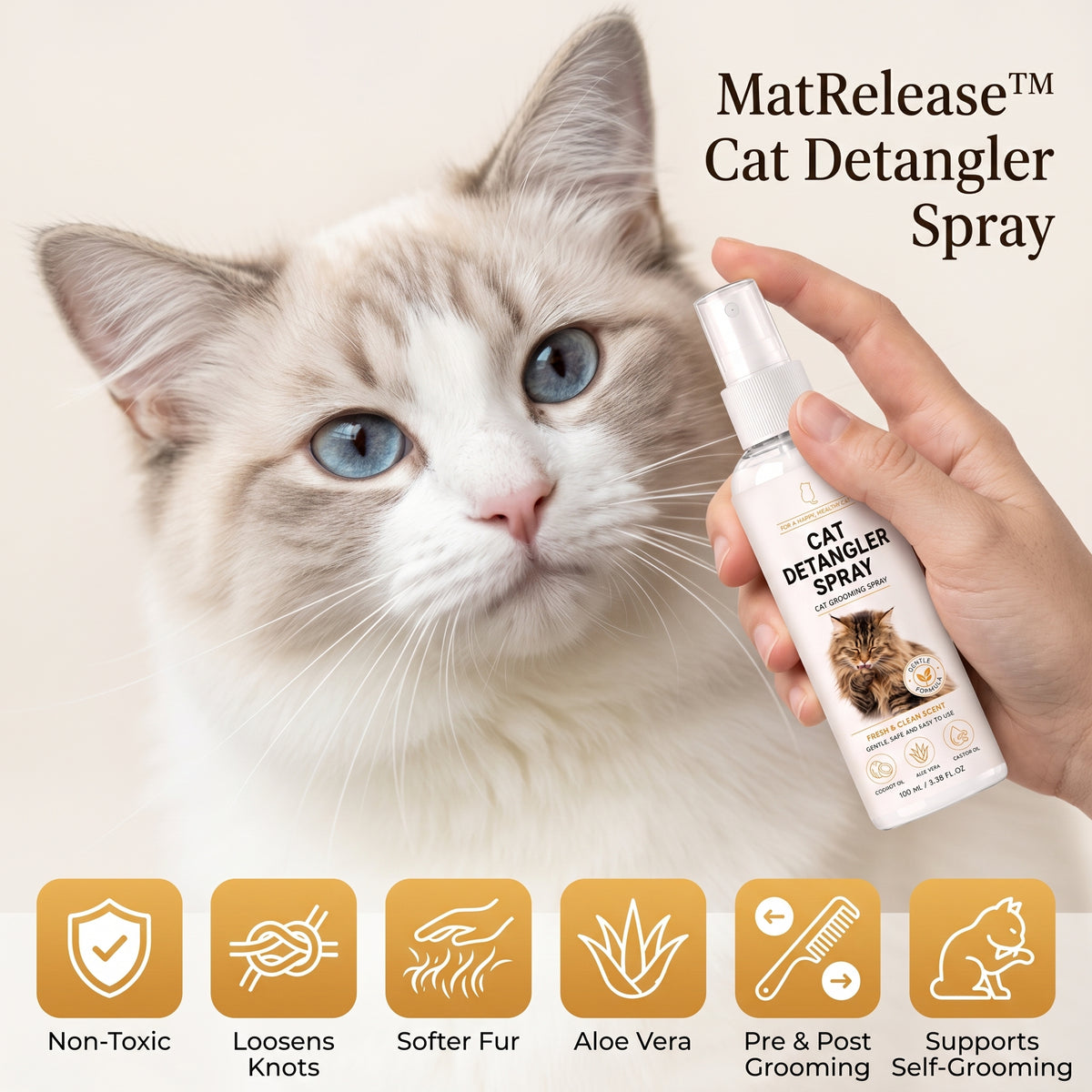 MatRelease™ Cat Detangler Spray